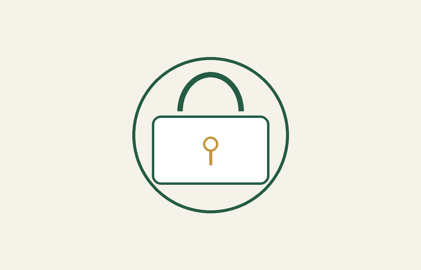Un lucchetto che rappresenta privacy e protezione degli account